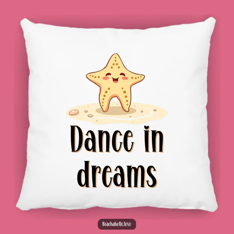 Funny Starfish Pillow: Cute Starfish Dancing, Beach Comfort, Comfy Funny Gift