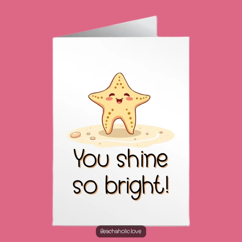 Free Printable Congrats Card: Starfish Dance - Celebrate Success Download
